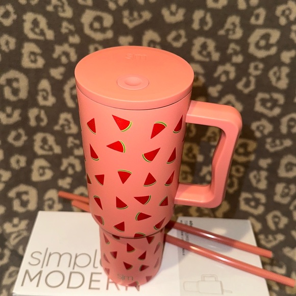 Simple Modern TREK 40oz tumbler Watermelon 🍉 Breeze 🍉New & Never Used 🍉 😍 🍉 - Picture 11 of 17